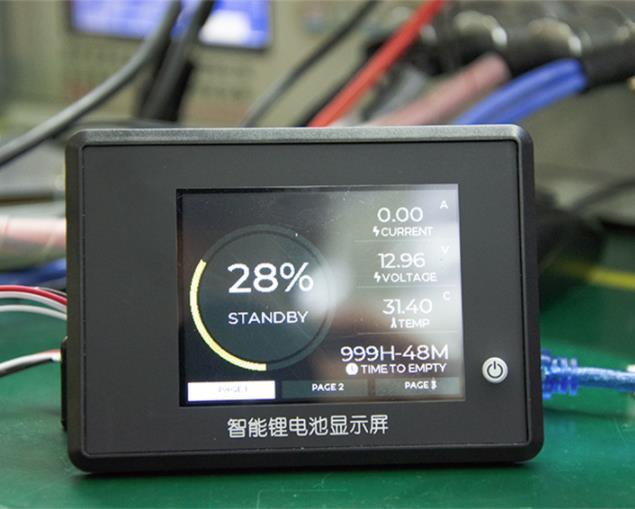 LCD Display Touch Screen Used For Smart BMS With UART RS485 Ports High-definition Display Parameters More Stable Interface