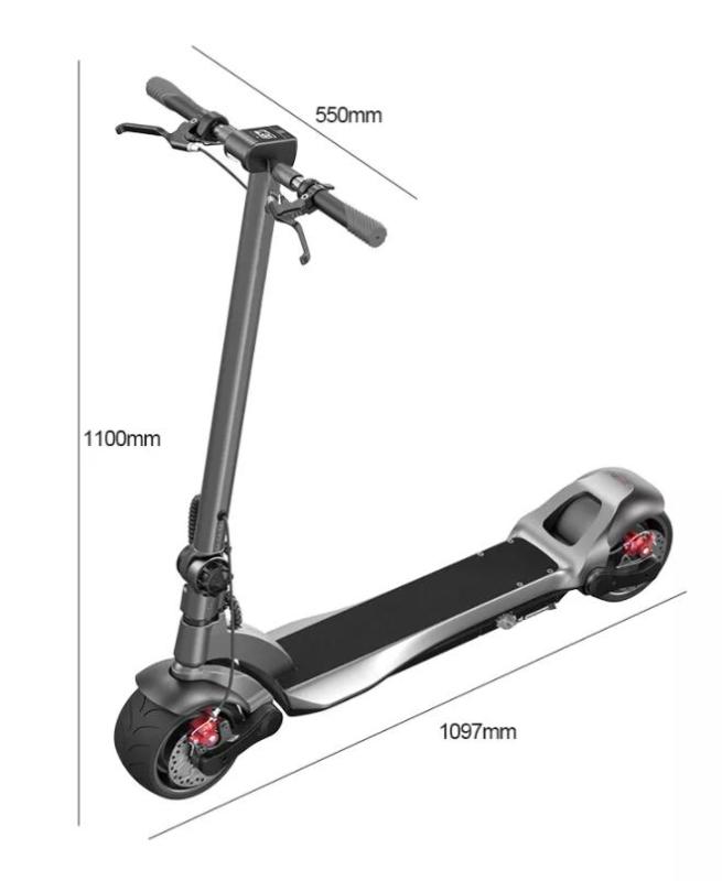 Mercane PRO Version Wide Wheel Electric Scooter 8 Inch 48V 500W Dual Motor Folding E-scooter with Lock and Double Brakes