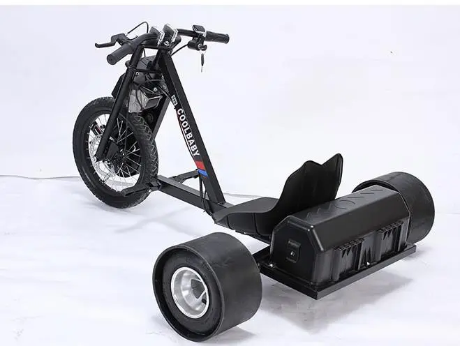 Coolbaby teenager electric drift car three wheels tricycle 500w for adults beach bike bicycle