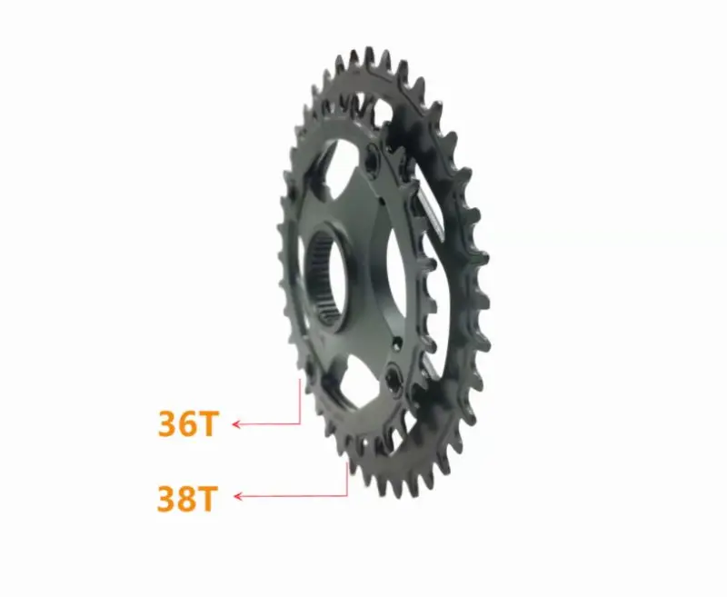 Double Chainring BAFANG M600/M500/M620 Central Motor 32T/34T/36T/38T/40T Torque Central Motor Crankset G520/G521/G510