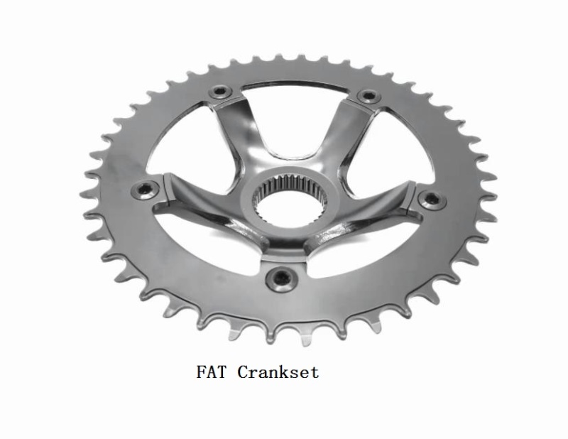 E-bike BAFANG Central Motor Sprocket Crank M620/G510 MTB Crankset Fat Sprocket Crank 170mm Aluminum Alloy