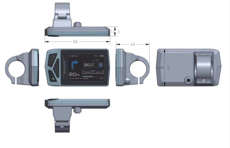 bafang mid motor color display bluetooth LCD computer call reminder map navigation BBS0102 G340 M510 M600 G510 M620