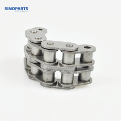 Short pitch roller chain with straight palte
