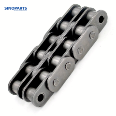 Short pitch roller chain with straight palte