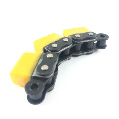 08B conveyor chains with vulcanized elastomer profiles