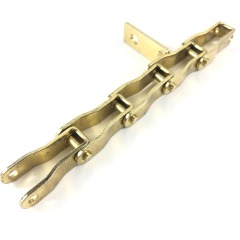 Heavy duty cranked-link chains