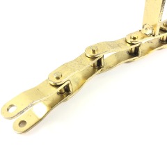 Heavy duty cranked-link chains
