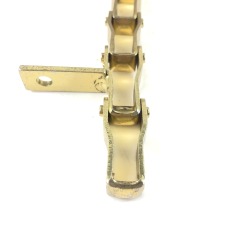 Heavy duty cranked-link chains