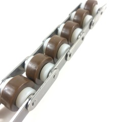 BS25 pitch 25.4mm double plus chains with nylon rollers