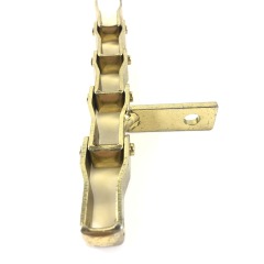 Heavy duty cranked-link chains