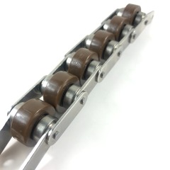 BS25 pitch 25.4mm double plus chains with nylon rollers