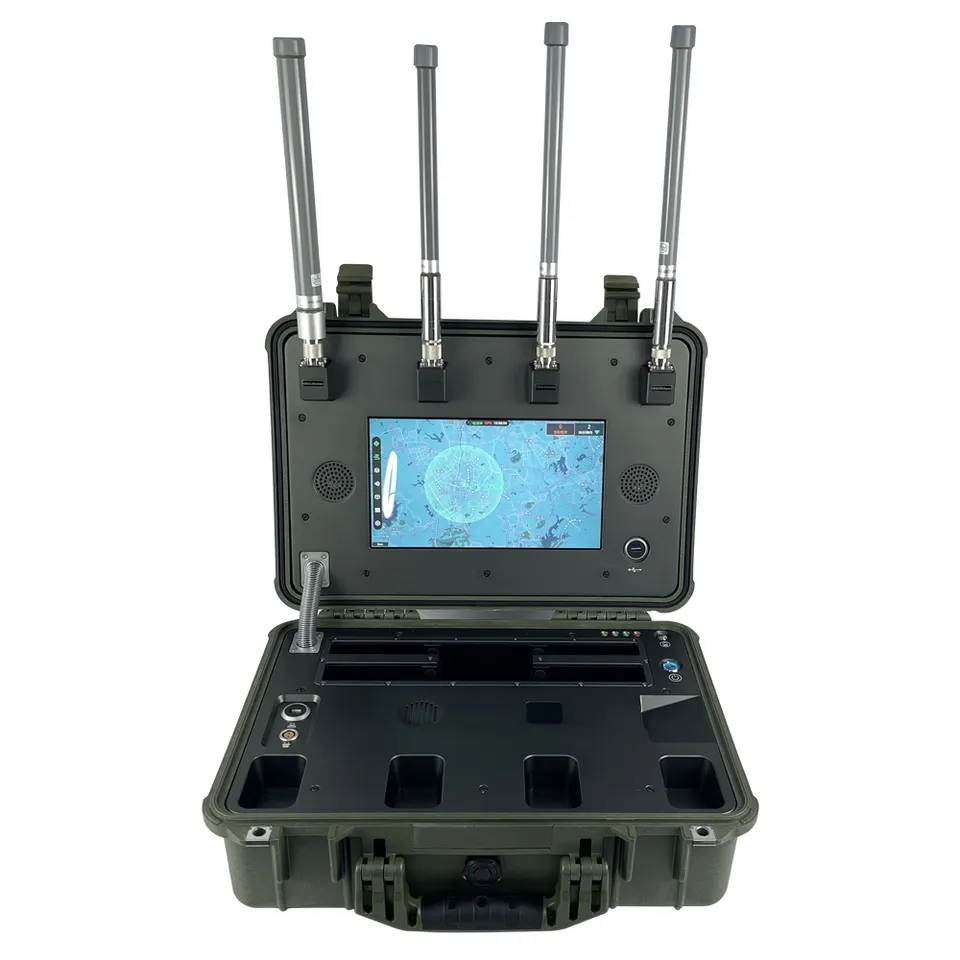 Portabal and autonomous Drone monitoring equipment which can locate