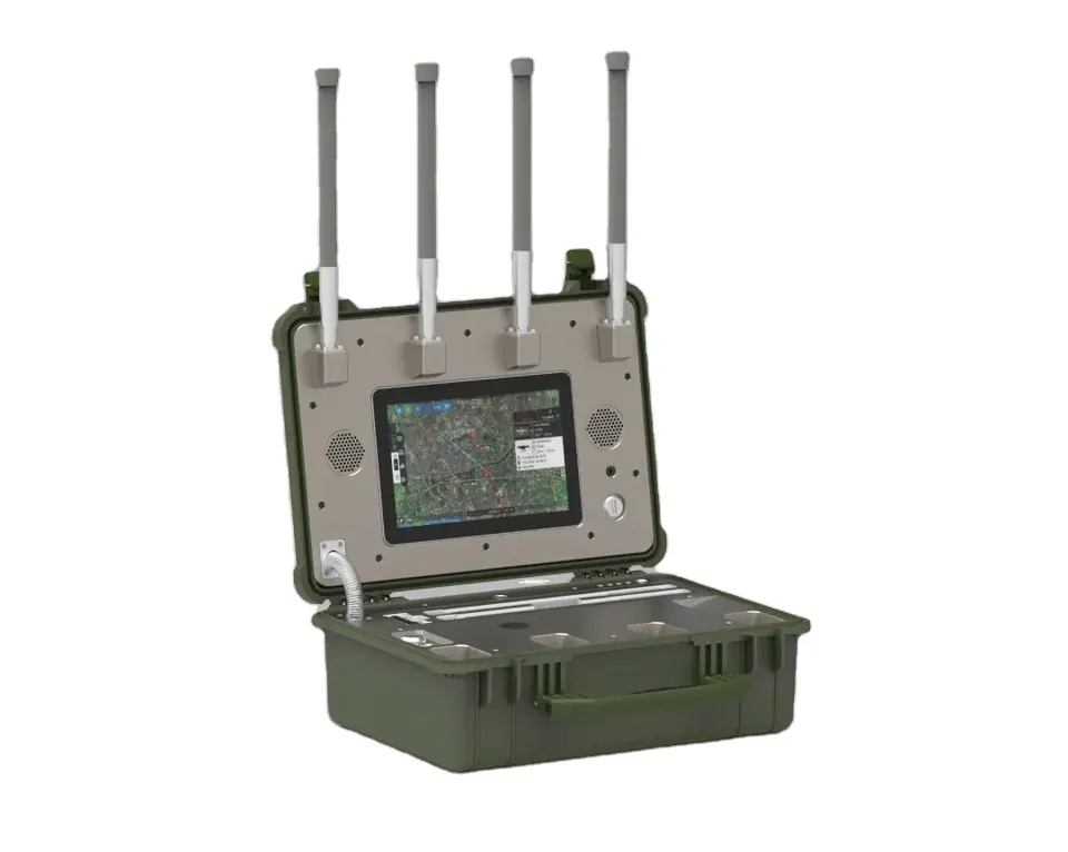 Portabal and autonomous Drone monitoring equipment which can locate
