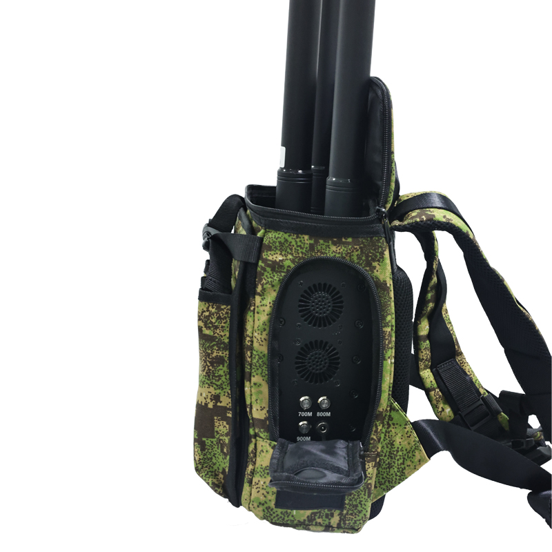 50W, 433Mhz, 700MHZ, 800MHZ, 900MHZ, 1000mhz, 2.4Ghz Wearable AntiDrone Small Backpack Drone