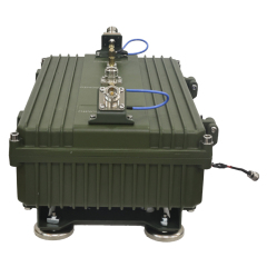 50W 433Mhz, 700Mhz, 800Mhz, 900Mhz, 1000Mhz, 2.4Ghz, FPV on-board defense Aluminum equipment Wearable Anti-Drone Drone, 45-Degree Antenna Layout