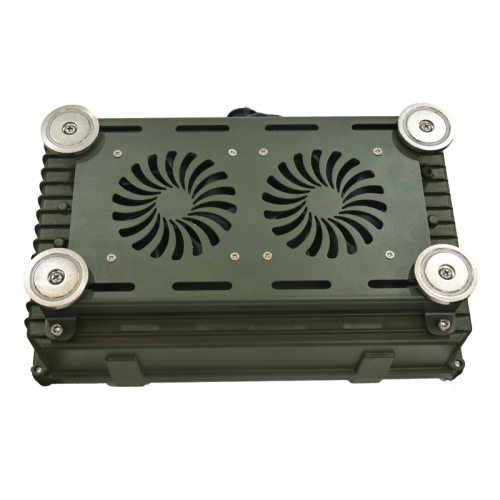 50W 433Mhz, 700Mhz, 800Mhz, 900Mhz, 1000Mhz, 2.4Ghz, FPV on-board defense Aluminum equipment Wearable Anti-Drone Drone, 45-Degree Antenna Layout