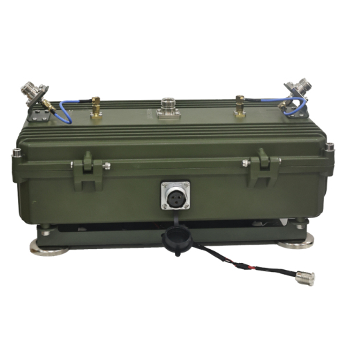 50W 433Mhz, 700Mhz, 800Mhz, 900Mhz, 1000Mhz, 2.4Ghz, FPV on-board defense Aluminum equipment Wearable Anti-Drone Drone, 45-Degree Antenna Layout