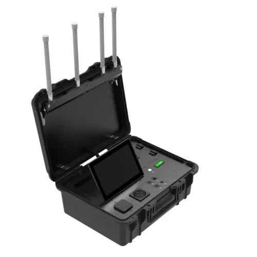 Suitcase Portable UAV FPV monitoring equipment can locate position drone and pilot comprehensive detection platform VS DJI aeroscope mobile G8 G16 detect dji autel fpv mavic 900MHz 1.2GHz 2.4GHz 5.2GHz 5.8GHz