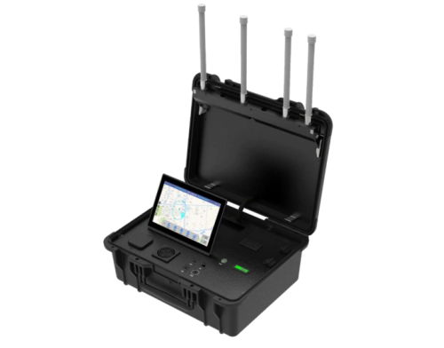 Portable Handheld 5KM-10KM Radius Drone Signal Detector with Pilot Position antidrone system