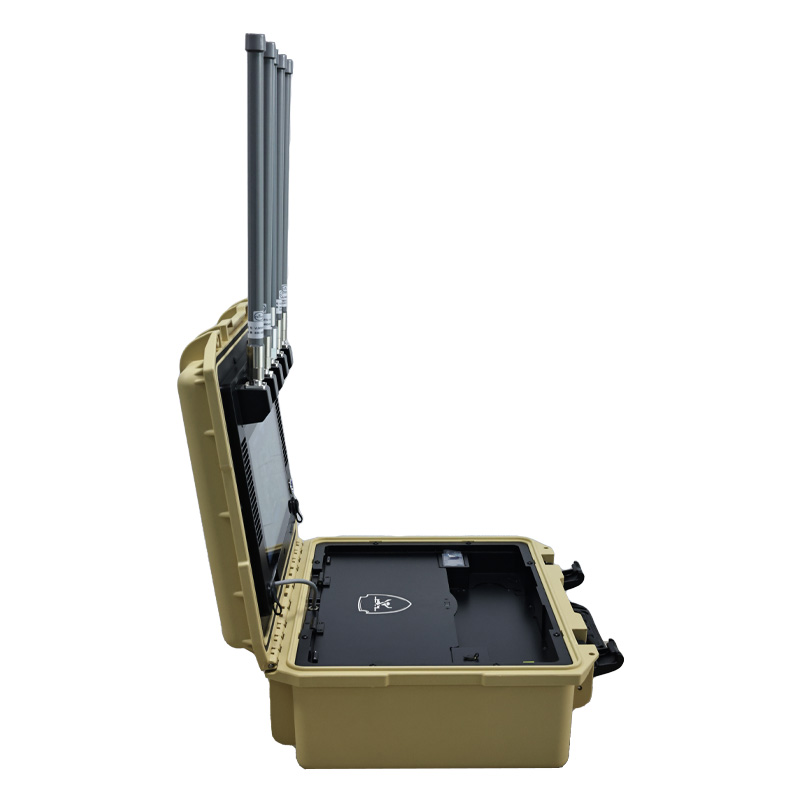 Portable Suitcase UAV Defense System with 8 KM Range and 24/7 Uninterrupted Monitoring for Drone Detection
