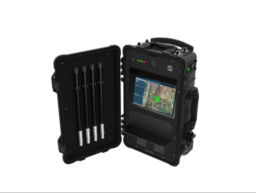 5~8KM Portable Drone Detection Suitcase Draw bar box Mobile Positioning Dji Autel UAV Controller Pilot Detection FPV trolley case Detector