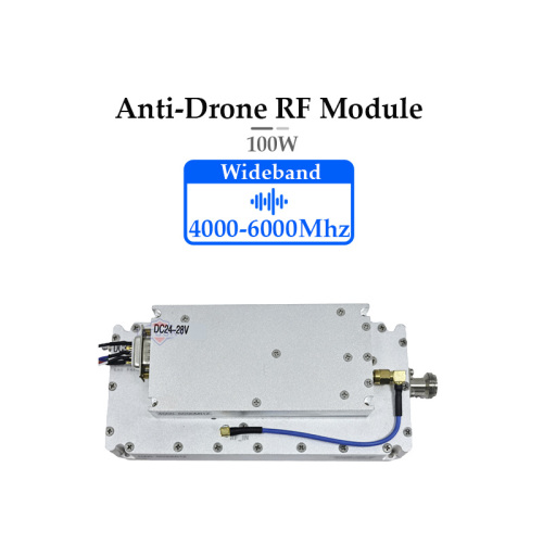 100W C-Band GaN RF Amplifier Module｜4000-6000MHz Noise Source｜Anti-Drone System Core for DJI/AUTEL/FPV Defense
