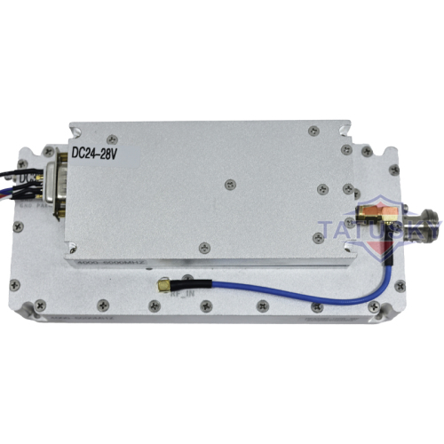 100W C-Band GaN RF Amplifier Module｜4000-6000MHz Noise Source｜Anti-Drone System Core for DJI/AUTEL/FPV Defense