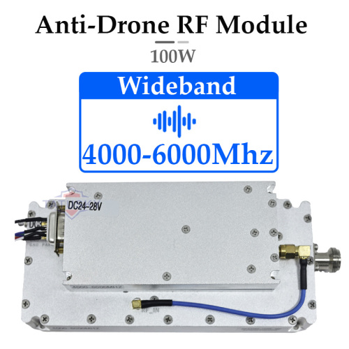 4000-6000MHz 100W Gan Lora Anti Uav Module Anti Portability Fpv Strike for DJI RF Power Amplifier with Circulator
