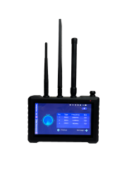 Portable 70MHz–6.2GHz Full-Band Drone Detector – 1 Host + N Wristband Displays, FPV/RF Signal Anti-UAV System with Touch Screen
