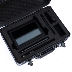 Portable 70MHz–6.2GHz Full-Band Drone Detector – 1 Host + N Wristband Displays, FPV/RF Signal Anti-UAV System with Touch Screen