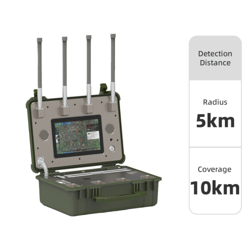 Portable Counter-Drone System | 10KM Long-Range UAV Detection &amp; Tracking | 100MHz–6.2GHz Field Security Solution