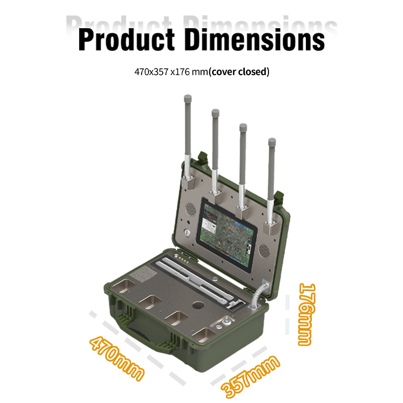 Portable Counter-Drone System | 10KM Long-Range UAV Detection & Tracking | 100MHz–6.2GHz Field Security Solution