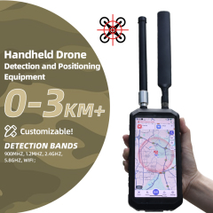 3KM Handheld Drone Detector | 100MHz–6GHz Full-Band UAV Detection & GPS Tracking | Portable Security Device for Field Operations