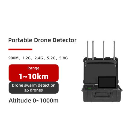 Long-Range 10km Portable Drone Detector | 45MHz–6GHz Full-Band UAV Detection &amp; Tracking | Smart RF Anti-Drone System with Real-Time Alerts &amp; 360° Drone Protection