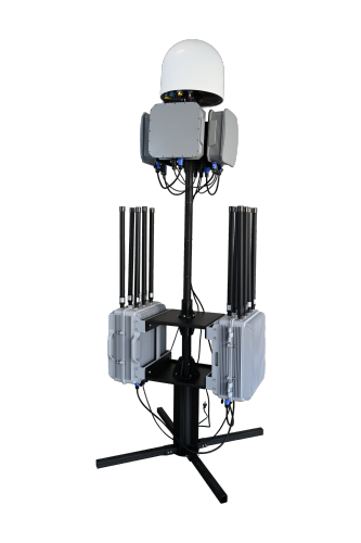 Full-Band 70MHz–6GHz Fixed Anti-UAV Solution | 10KM Detection &amp; Jamming Range, FPV Video Capture, 24-Hour Unattended Operation