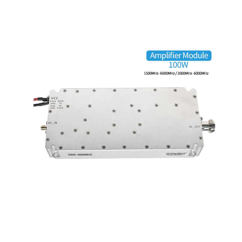 100W Wideband RF Power Amplifier Module (300MHz-6GHz): Integrated Noise Source & PA for Anti-Drone & Radar Systems