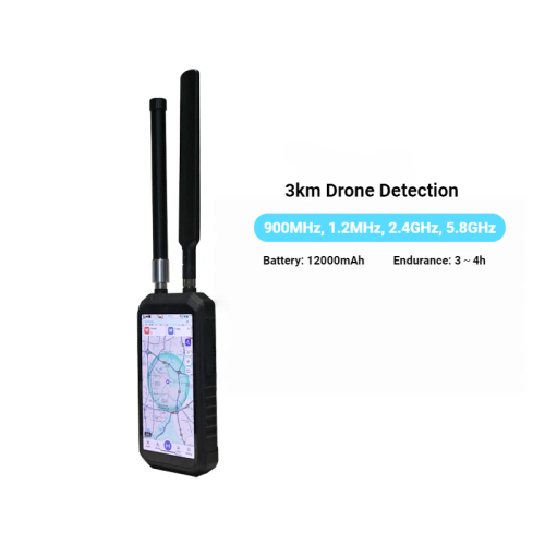 Handheld 300~6000MHz Anti-UAV Drone Detector with Remote Control Precise Positioning &amp; Identification for DJI/Autel/FPV