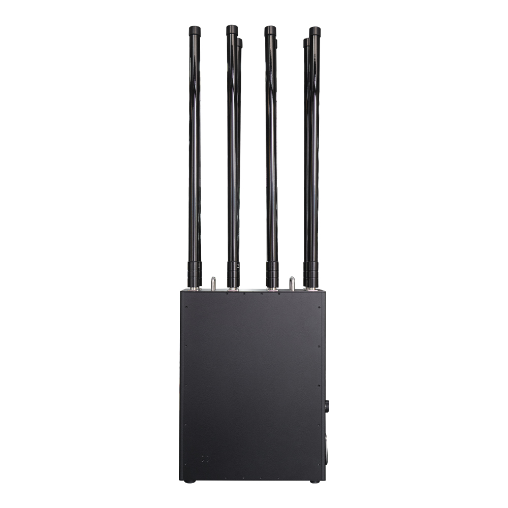 Mobile Backpack-Style Anti-Drone Suppressor with Modular Multi-Band Jamming, Adjustable Frequency Modules, Internal Battery or DC24V Power Supply, Efficient Cooling System for Continuous Field Deployment