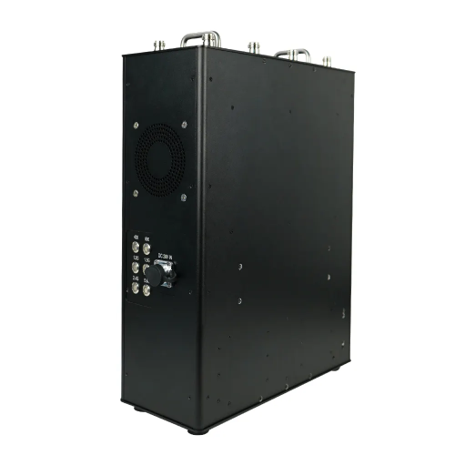 Mobile Backpack-Style Anti-Drone Suppressor with Modular Multi-Band Jamming, Adjustable Frequency Modules, Internal Battery or DC24V Power Supply, Efficient Cooling System for Continuous Field Deployment