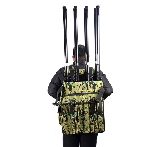 High-Reliability Backpack Drone Suppression System Featuring Multi-Channel RF Jamming, Independent Band Switching, Impact-Resistant Military Housing and Flexible Antenna Configuration for Tactical Operations
