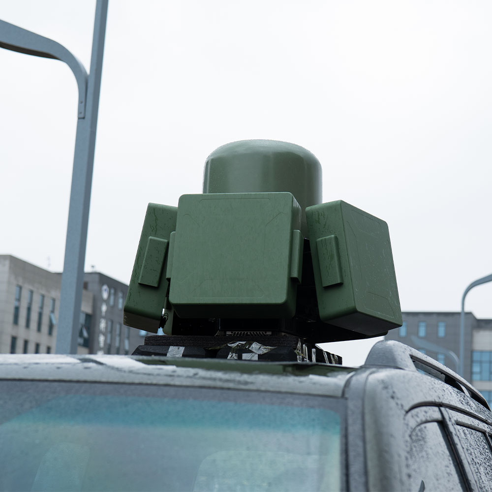 Integrated Vehicle-Mounted Drone Detection, Identification and Defense System with Passive Monitoring, FPV Image Capture, DJI RID Protocol Analysis and High-Power RF Interference for Tactical Mobile Deployment