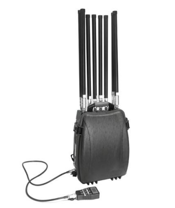 Backpack-Style Drone Suppressor for Professional Security Applications, Featuring Multi-Band Jamming, Modular Channel Control, Durable Impact-Resistant Structure and Flexible Antenna Configuration for Mobile Use