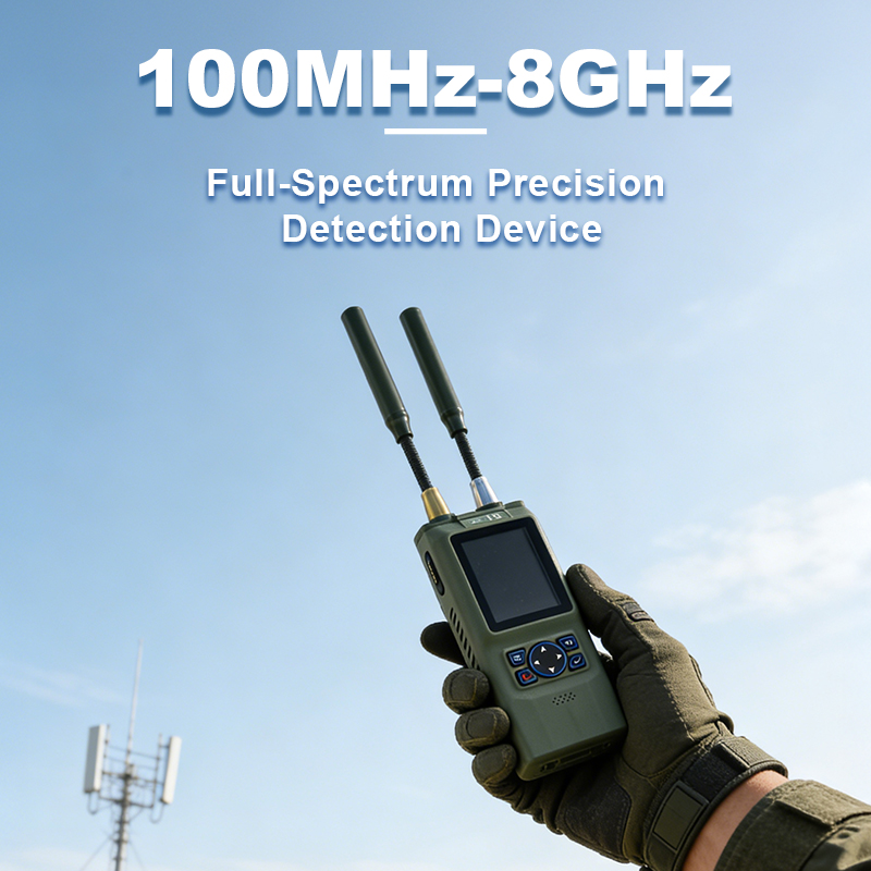 Compact 100MHz–8GHz Drone Detection System with High Sensitivity, Low False Alarm Rate and Countermeasure Linkage