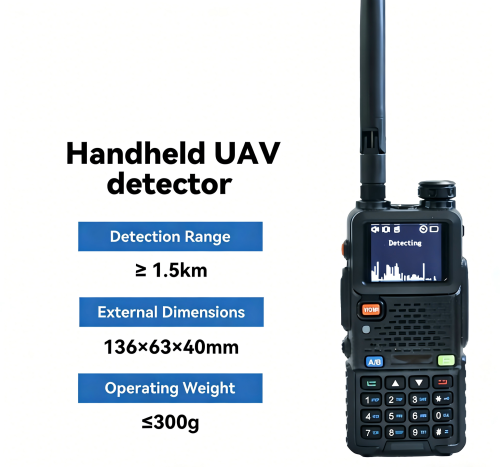 300-6200mhz Full-Band Handheld Drone Detection System UAV detector FPV/UAS Identify FPV Drones All signal FPV drone detector handheld drone detection