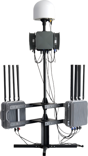 Multi-Frequency Jamming System with 1m Geolocation Accuracy &amp; Unattended 24/7 Operation