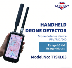 Full-Band 100–6000MHz Passive Drone Detection Device | Accurate SN Recognition, Pilot Position Navigation & Multi-Device Network Management | Compact 3km Range Solution