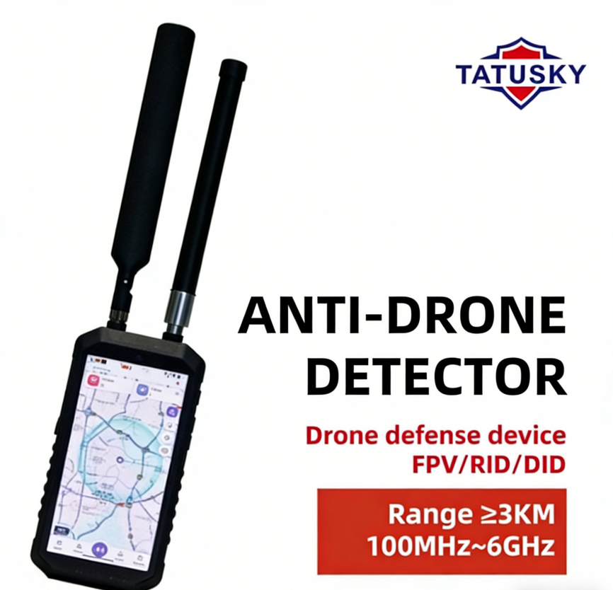 Full-Band 100–6000MHz Passive Drone Detection Device | Accurate SN Recognition, Pilot Position Navigation & Multi-Device Network Management | Compact 3km Range Solution