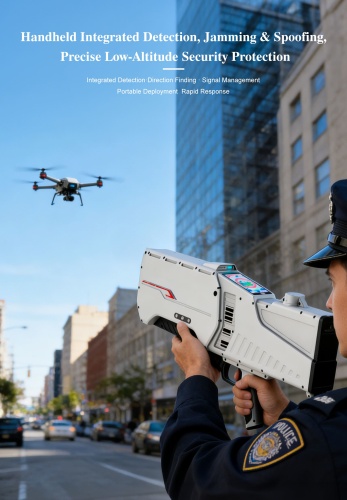 Handheld Drone Detection Jamming and Spoofing 3-in-One Equipment to to Support Efficient Low-altitude Airspace Protection