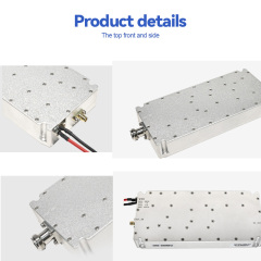 GaN RF Amplifier Module 100W 2000-6000MHz High Gain Wideband Design with 29 Percent Efficiency and Compact Metal Package for Industrial RF Signal Enhancement Applications