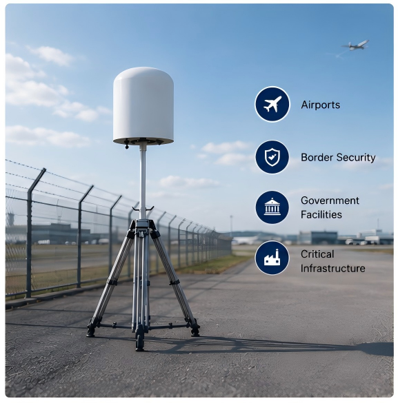 D01 Fixed UAV Signal Detecting & Locating System | Outdoor Fixed Installation Equipment